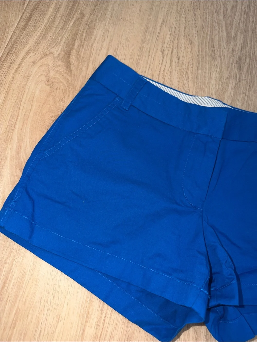J. Crew Women's Classic Stretch Cotton chino Shorts - Royal Blue size 6 NWT